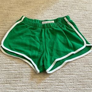 Zara green dolphin shorts small